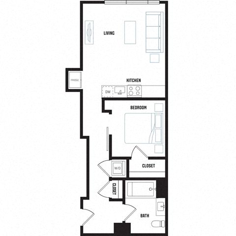 Floor plan layout diagram for A5